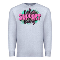 Heather Grey babes support babes Premium Sweatshirt - JahusDesignShop