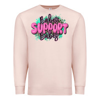Pale Pink babes support babes Premium Sweatshirt - JahusDesignShop