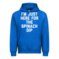 Cobalt foodie appetizer i'm just here for the spinach dip premium t shirt Urban Hoodie - linhVisuals
