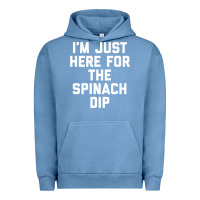 Pigment Pebble Blue foodie appetizer i'm just here for the spinach dip premium t shirt Urban Hoodie - linhVisuals
