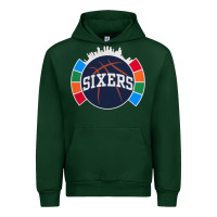 Forest Green sixers basketball Urban Hoodie - linhVisuals