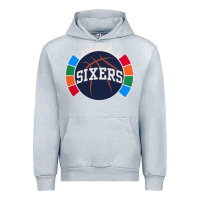 Heather Grey sixers basketball Urban Hoodie - linhVisuals