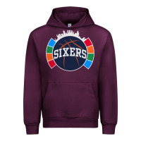 Mauve Wine sixers basketball Urban Hoodie - linhVisuals