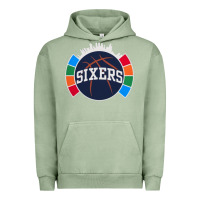 Pigment Oil Green sixers basketball Urban Hoodie - linhVisuals
