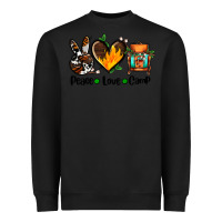 Black peace love camp ado Heavyweight Sweatshirt - AdoDesignShop