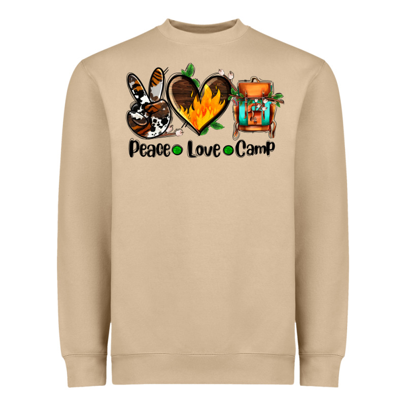 Peace Love Camp Ado Heavyweight Sweatshirt by AdoDesignShop | Teevron