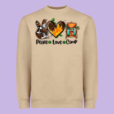 Peace Love Camp Ado Heavyweight Sweatshirt Designed By Adodesignshop