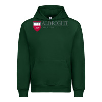 Forest Green albright college vectorized Urban Hoodie - linhVisuals