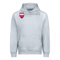 Heather Grey albright college vectorized Urban Hoodie - linhVisuals