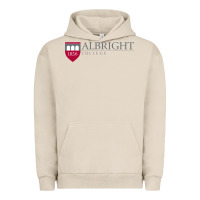 Pigment French Oak albright college vectorized Urban Hoodie - linhVisuals