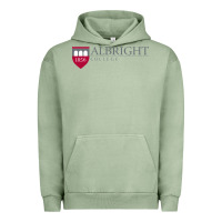 Pigment Oil Green albright college vectorized Urban Hoodie - linhVisuals