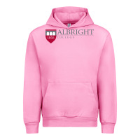 Fuchsia Pink albright college vectorized Urban Hoodie - linhVisuals