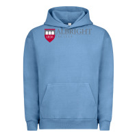 Pigment Pebble Blue albright college vectorized Urban Hoodie - linhVisuals
