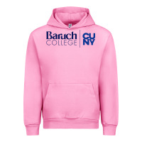 Fuchsia Pink baruch college vectorized Urban Hoodie - linhVisuals