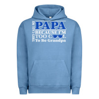 Pigment Pebble Blue they call me papa because i'm too cool to be grandpa Urban Hoodie - linhVisuals