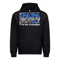 Black they call me papa because i'm too cool to be grandpa Urban Hoodie - linhVisuals