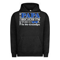 Pigment Black they call me papa because i'm too cool to be grandpa Urban Hoodie - linhVisuals