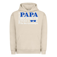 Pigment French Oak they call me papa because i'm too cool to be grandpa Urban Hoodie - linhVisuals