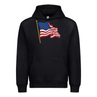 Black American flag Urban Hoodie - linhVisuals