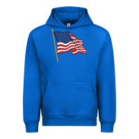 Cobalt American flag Urban Hoodie - linhVisuals