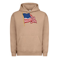 Pigment Burro American flag Urban Hoodie - linhVisuals