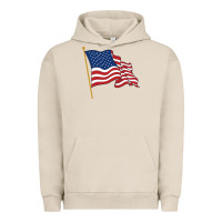 Pigment French Oak American flag Urban Hoodie - linhVisuals