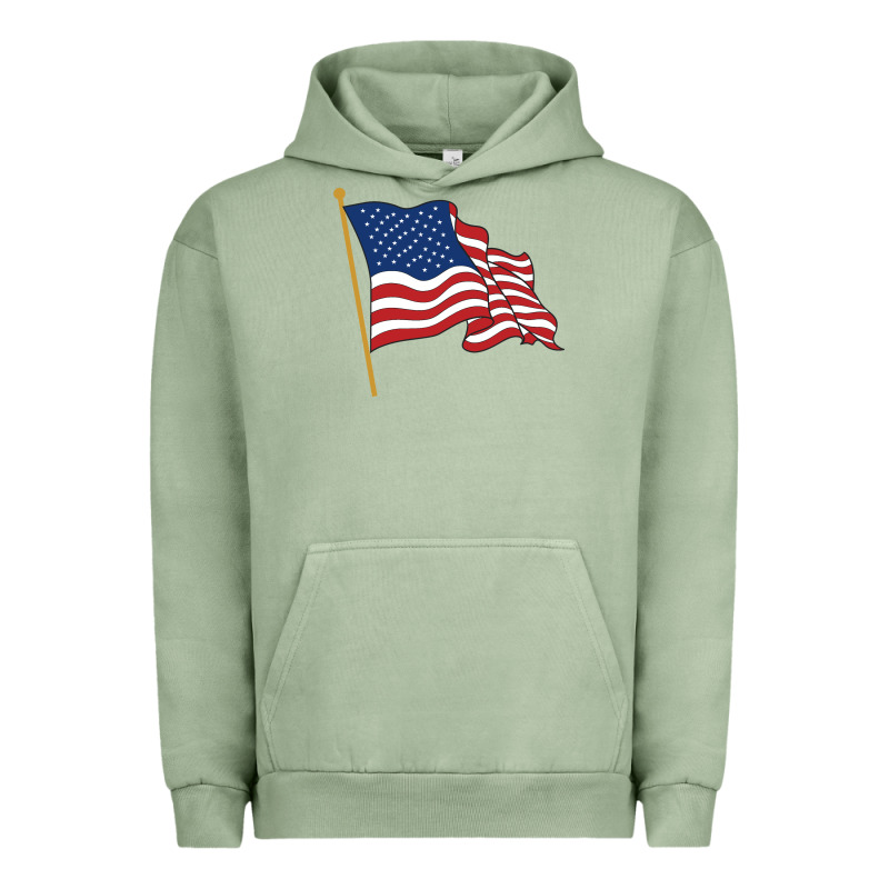 American Flag Urban Hoodie by linhVisuals | Teevron
