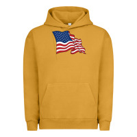 Pigment Peanut Butter American flag Urban Hoodie - linhVisuals