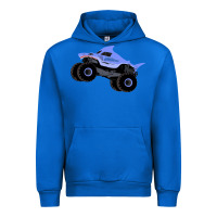 Cobalt Monster Truck Megalodon Urban Hoodie - linhVisuals