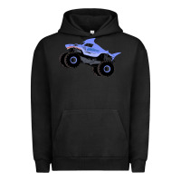 Pigment Black Monster Truck Megalodon Urban Hoodie - linhVisuals