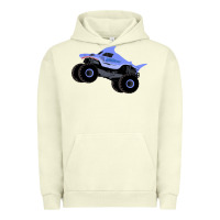Pigment Pistachio Monster Truck Megalodon Urban Hoodie - linhVisuals