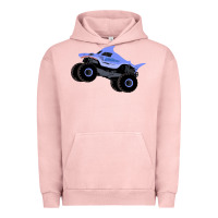 Pigment Salmon Monster Truck Megalodon Urban Hoodie - linhVisuals