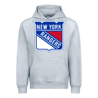 Heather Grey Ny rangers Urban Hoodie - linhVisuals