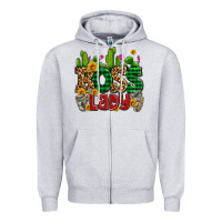 Heather Grey boss lady with money and cactus Zipper Hoodie - AdoDesignShop
