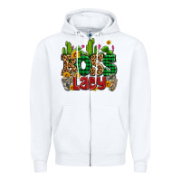Boss Lady With Money And Cactus Zipper Hoodie | Teevron