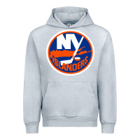 Heather Grey Ny islanders Urban Hoodie - linhVisuals