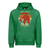 Emerald say less do lesser funny sloth Urban Hoodie - linhVisuals