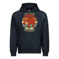 Navy say less do lesser funny sloth Urban Hoodie - linhVisuals