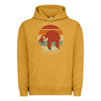 Pigment Peanut Butter say less do lesser funny sloth Urban Hoodie - linhVisuals