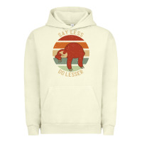 Pigment Pistachio say less do lesser funny sloth Urban Hoodie - linhVisuals