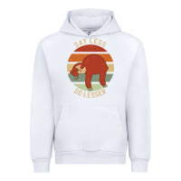 White say less do lesser funny sloth Urban Hoodie - linhVisuals