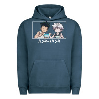 Pigment Midnight Navy gon killua Urban Hoodie - linhVisuals
