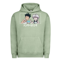 Pigment Oil Green gon killua Urban Hoodie - linhVisuals