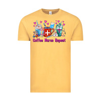 Vintage Mustard Coffee Nurse Repeat Nurse Coffee Cups Vintage Tee - FaDigitalArtStudio