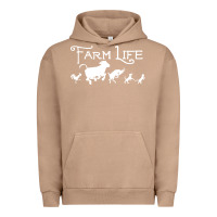Pigment Burro FARM LIFE ANIMAL Urban Hoodie - linhVisuals