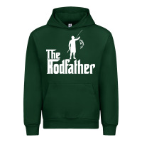 Forest Green Fishing The Rodfather Urban Hoodie - linhVisuals