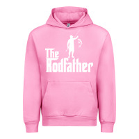 Fuchsia Pink Fishing The Rodfather Urban Hoodie - linhVisuals