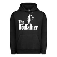 Pigment Black Fishing The Rodfather Urban Hoodie - linhVisuals