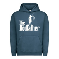Pigment Midnight Navy Fishing The Rodfather Urban Hoodie - linhVisuals