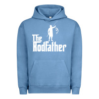 Pigment Pebble Blue Fishing The Rodfather Urban Hoodie - linhVisuals